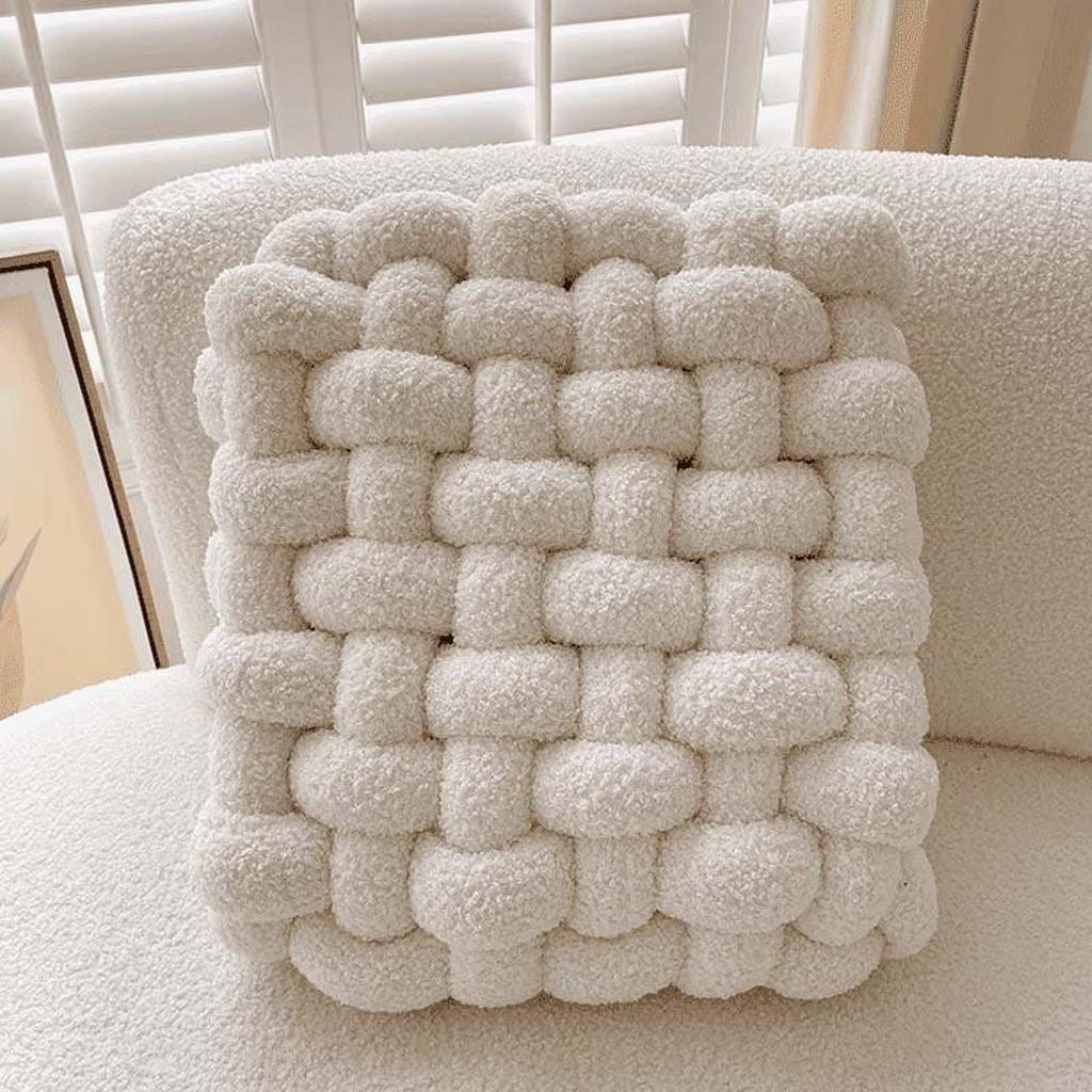 Canilc Handmade Teddy Braided Knot Cushion