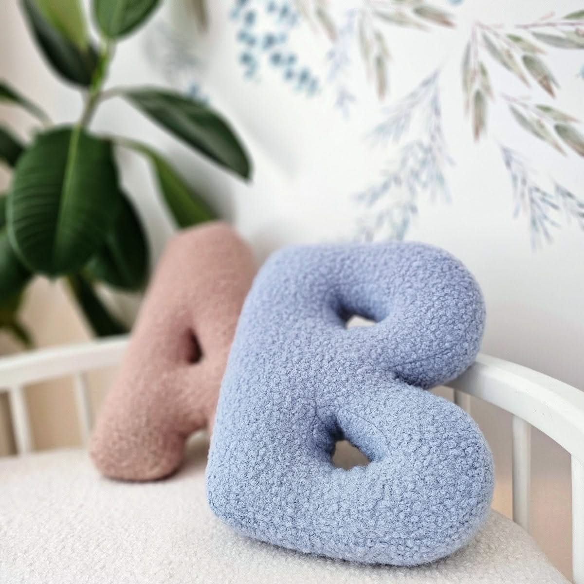 Canilc Personalized Boucle Letter Pillow - Custom Baby Gift